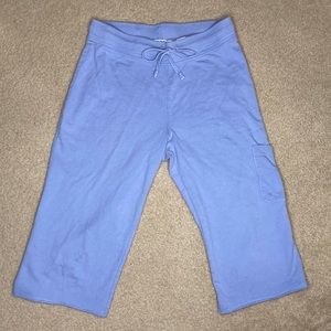 NYL NEW YORK LAUNDRY COTTON CROPPED SWEATPANTS